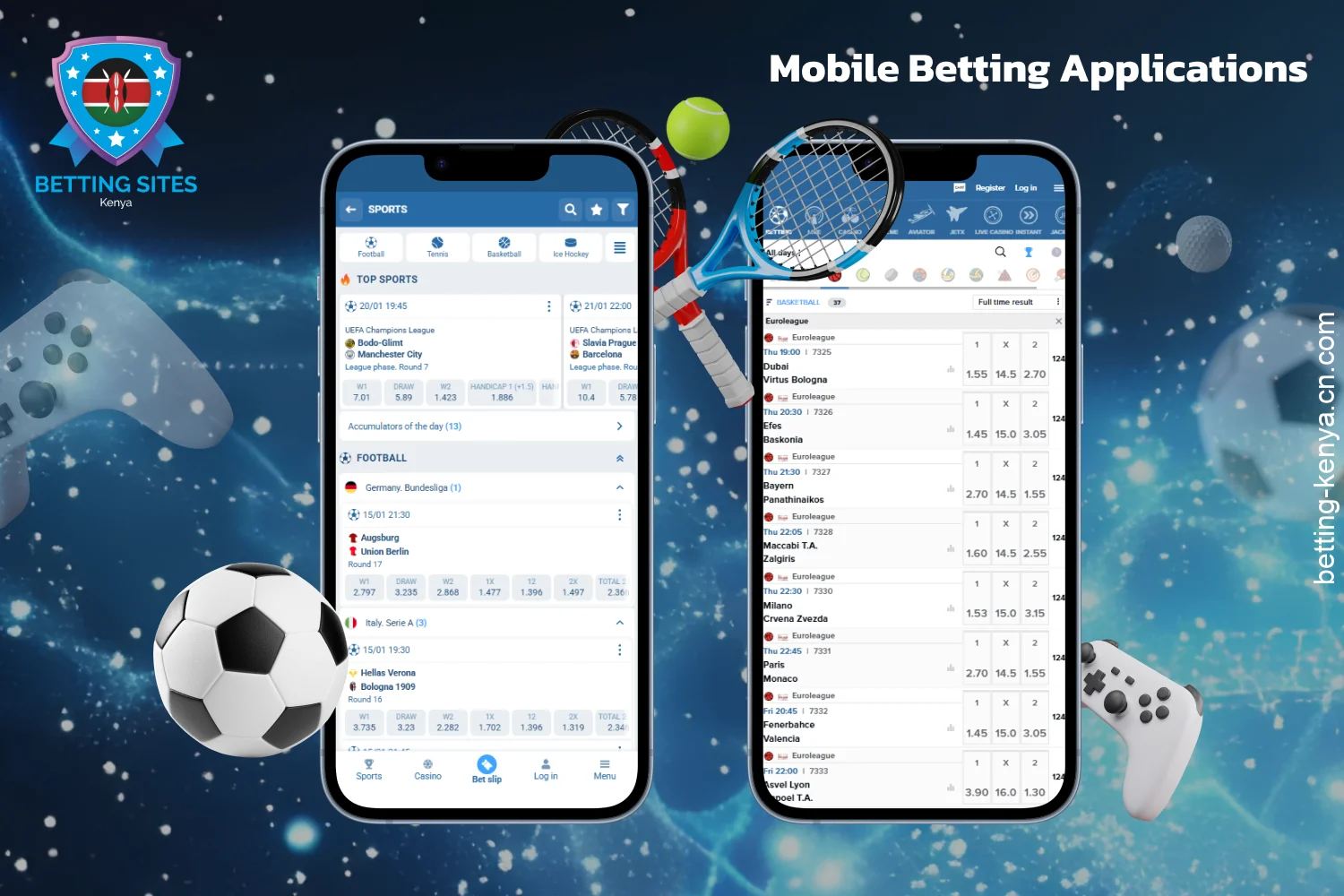 Mobile apps for Android and iOS allow Kenyan players to place bets from anywhere